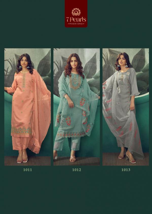 7 Pearls Carnival Silk Designer Kurti Pant With Dupatta Collection